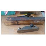 Two vintage wood planer blocks