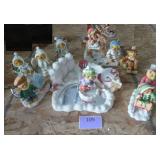 Cherished Teddies in the snow and skating