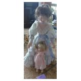 Vintage Loving Steps by Sandra Kuck porcelain doll with child