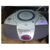 clock radio and cd player