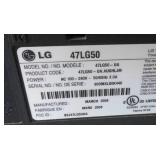 LG 47 inch flat screen tv in working condition