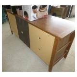 Nice occasional table with glass front doors