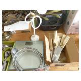 Silverware, Scale, shower wand, kitchen knives, towel holder