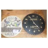 Barometers, Craftsman clock and other décor