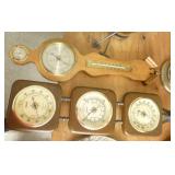 Barometers, Craftsman clock and other décor