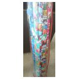 Storage bag full of wrapping paper
