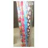 Storage bag full of wrapping paper