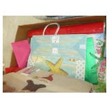 Storage bag full of wrapping paper
