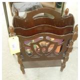 Antique magazine rack and history of Green Giant