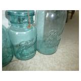 Vintage BALL jars - the blue jars date from 1923-33