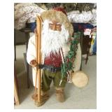 3 ft tall santa with cross country skis