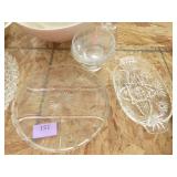 Group of glassware, serving plates and bowls