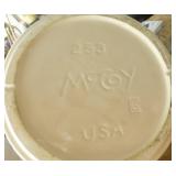 Set of Vintage McCoy Cookie Jar and Flour/Sugar/Coffee/Tea canisters