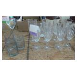 Group of drinking glasses and stemware