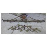 Two metal décor items, largest one is 60 inches and the other 40