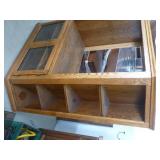 Very Nice TV cabinet with storage on the side and below and is on wheels for easy moving