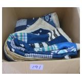 Vintage quilts, one full size and the owl one is more lap size
