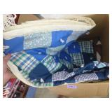 Vintage quilts, one full size and the owl one is more lap size