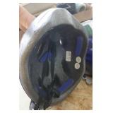 Two adult bike helmets