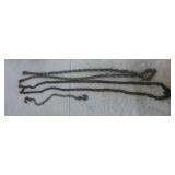 3 chains with hooks