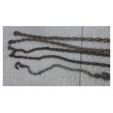3 chains with hooks