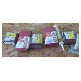 New 4x36 inch sanding belts, caulk and a hand sander