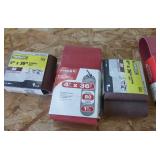 New 4x36 inch sanding belts, caulk and a hand sander
