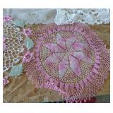 Large table centerpiece doily and a number fine delicate designs