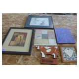 Group of 6 pieces of wall décor