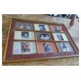 Handmade photo window frame from old barn wood