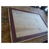 Handmade photo window frame from old barn wood