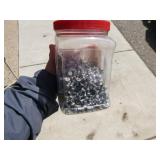 Plastic Jar of Push Pins