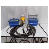 Z-2150 Area Velocity Flow Modules in tub with cables