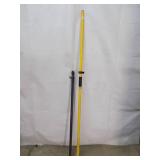 z - GPS Receiver Poles - Yellow Aluminum / Grey Fiberglass