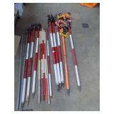 Lot of Survey Poles