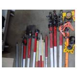 Lot of Survey Poles