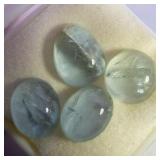 Group of 4 AQUAMARINE - 8.02ct. Cabochon cut