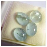 Group of 4 AQUAMARINE - 8.02ct. Cabochon cut
