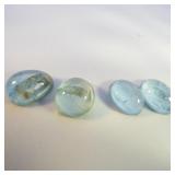 Group of 4 AQUAMARINE - 8.02ct. Cabochon cut