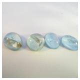 Group of 4 AQUAMARINE - 8.02ct. Cabochon cut