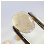 Group of 3 CITRINE - 7.23ct. Cabochon cut