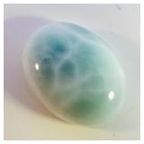 LARIMAR - 17.84ct. Oval cabochon cut