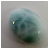 LARIMAR - 17.84ct. Oval cabochon cut