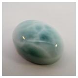 LARIMAR - 17.84ct. Oval cabochon cut