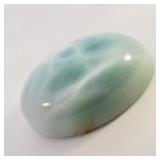 LARIMAR - 17.84ct. Oval cabochon cut