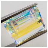 DICHROIC GLASS - 16.93ct. Rectangular step cut ***BIG***
