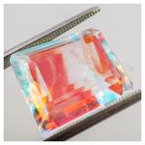 DICHROIC GLASS - 16.93ct. Rectangular step cut ***BIG***