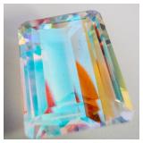 DICHROIC GLASS - 16.93ct. Rectangular step cut ***BIG***
