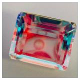 DICHROIC GLASS - 16.93ct. Rectangular step cut ***BIG***