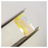 ETHIOPIAN OPAL - 0.85ct. Rectangular step cut